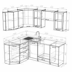 Кухонный гарнитур Симона мега прайм 1500*2000 в Дегтярске - degtyarsk.mebel24.online | фото 3