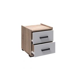 Модульная Спальня Соната (Белый/Дуб сонома) в Дегтярске - degtyarsk.mebel24.online | фото 4