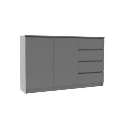 МОРИ МК 1600.1 Комод (графит) в Дегтярске - degtyarsk.mebel24.online | фото 2