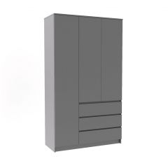 МОРИ МШ 1200.1 Шкаф (графит) в Дегтярске - degtyarsk.mebel24.online | фото 2