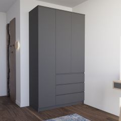 МОРИ МШ 1200.1 Шкаф (графит) в Дегтярске - degtyarsk.mebel24.online | фото