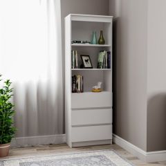 МОРИ МСТ 600.3 Стеллаж (белый) в Дегтярске - degtyarsk.mebel24.online | фото