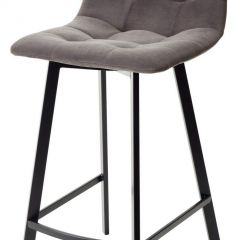Полубарный стул CHILLI-QB SQUARE графит #14, велюр / черный каркас (H=66cm) М-City в Дегтярске - degtyarsk.mebel24.online | фото