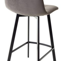 Полубарный стул CHILLI-QB SQUARE графит #14, велюр / черный каркас (H=66cm) М-City в Дегтярске - degtyarsk.mebel24.online | фото 2