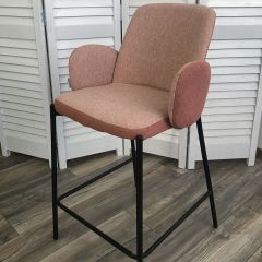 Полубарный стул NYX (H=65cm) VF109 розовый / VF110 брусничный М-City в Дегтярске - degtyarsk.mebel24.online | фото