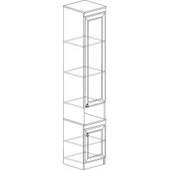 Шкаф №617 Инна Денвер светлый в Дегтярске - degtyarsk.mebel24.online | фото 2