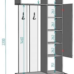 Прихожая с зеркалом V1_M в Дегтярске - degtyarsk.mebel24.online | фото 2