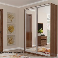 Шкаф №2 1.4-2 Оптима 2300х1404х572 (фасад 2 зеркала) в Дегтярске - degtyarsk.mebel24.online | фото