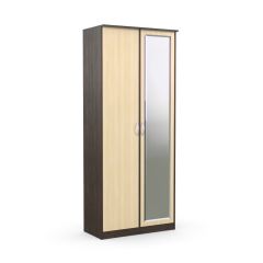 Шкаф 2-х створчатый Дуэт Люкс с зеркалом в Дегтярске - degtyarsk.mebel24.online | фото 4