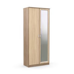Шкаф 2-х створчатый Дуэт Люкс с зеркалом в Дегтярске - degtyarsk.mebel24.online | фото 3