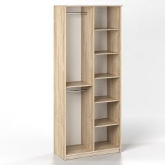 Шкаф 2-х створчатый Дуэт Люкс с зеркалом в Дегтярске - degtyarsk.mebel24.online | фото 2