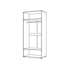 Шкаф 2Д Вегас (1000) в Дегтярске - degtyarsk.mebel24.online | фото 2