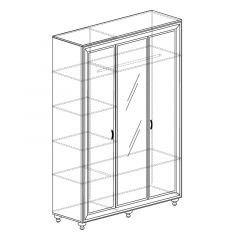 Шкаф 3-дверный с зеркалом №361 Афины в Дегтярске - degtyarsk.mebel24.online | фото 2
