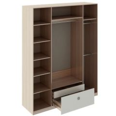 Шкаф 4 двери Глэдис М24 (ЯШС/Белый) в Дегтярске - degtyarsk.mebel24.online | фото 2