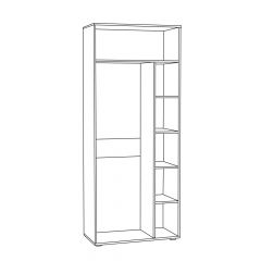 Шкаф для одежды 1751 Бьянка в Дегтярске - degtyarsk.mebel24.online | фото 2