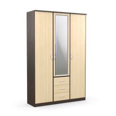 Шкаф комбинированный Дуэт Люкс с зеркалом в Дегтярске - degtyarsk.mebel24.online | фото