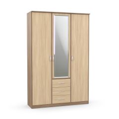 Шкаф комбинированный Дуэт Люкс с зеркалом в Дегтярске - degtyarsk.mebel24.online | фото 4
