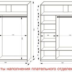 Шкаф-купе 1800 серии SOFT D6+D4+B2+PL2 (2 ящика+1штанга+1 полка) профиль «Капучино» в Дегтярске - degtyarsk.mebel24.online | фото 8