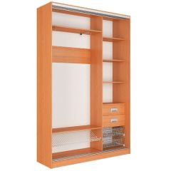 Шкаф-купе Джонни 1500 вариант 1 (ЛДСП/ЛДСП) в Дегтярске - degtyarsk.mebel24.online | фото 2