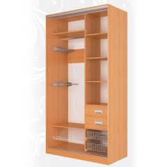 Шкаф-купе Жаклин 1200 вариант-1 (ЛДСП/ЛДСП) в Дегтярске - degtyarsk.mebel24.online | фото 2
