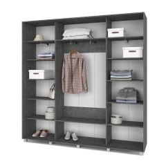 МАРТИН Шкаф-купе Камень темный (2200*450) М421 в Дегтярске - degtyarsk.mebel24.online | фото 2