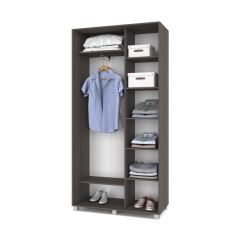 РОЛАНД Шкаф-купе Анкор темный (450*1100) Р411 в Дегтярске - degtyarsk.mebel24.online | фото 2