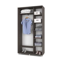 РОЛАНД Шкаф-купе Анкор темный (450*1200) Р421 в Дегтярске - degtyarsk.mebel24.online | фото 2