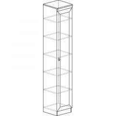 Шкаф многоцелевой №601 Инна Денвер темный в Дегтярске - degtyarsk.mebel24.online | фото 2