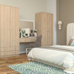 Шкаф Нина (М6) Ясень шимо светлый в Дегтярске - degtyarsk.mebel24.online | фото