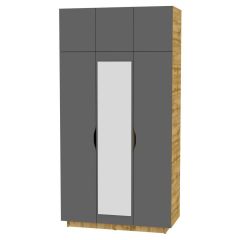 Шкаф с зеркалом "Аврора (H23_M)" в Дегтярске - degtyarsk.mebel24.online | фото 19