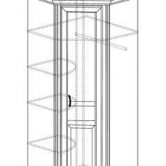 Шкаф угловой №562 "Алиса" (угол 875*875) в Дегтярске - degtyarsk.mebel24.online | фото 2