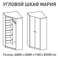 Шкаф угловой Мария 880*880 (ЛДСП 1 кат.) в Дегтярске - degtyarsk.mebel24.online | фото 2