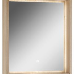 Шкаф-зеркало Nice 60 с подсветкой Домино (DN4706HZ) в Дегтярске - degtyarsk.mebel24.online | фото