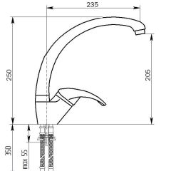 Смеситель MS-007 в Дегтярске - degtyarsk.mebel24.online | фото 2