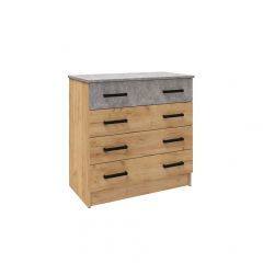 Спальня Асти Комод (Дуб крафт золотой) в Дегтярске - degtyarsk.mebel24.online | фото