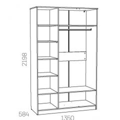 НМ 040.33 Х Шкаф для одежды "Оливия" в Дегтярске - degtyarsk.mebel24.online | фото 3