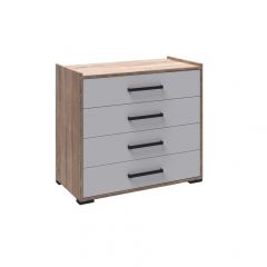 Спальня Соната Комод (Белый/Дуб крафт золотой) в Дегтярске - degtyarsk.mebel24.online | фото