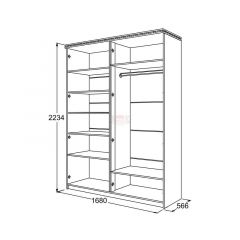 Спальный гарнитур Ольга-13 (модульный) в Дегтярске - degtyarsk.mebel24.online | фото 31