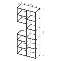 Стеллаж Элемент-2 (белый) в Дегтярске - degtyarsk.mebel24.online | фото 6