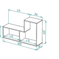 Стеллаж "Тетрис" в Дегтярске - degtyarsk.mebel24.online | фото 2