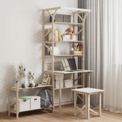 Стеллаж+стол со стойкой Конструктор Арт.СRСт2-1 в Дегтярске - degtyarsk.mebel24.online | фото 4