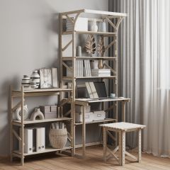 Стеллаж+стол со стойкой Конструктор Арт.СRСт2-1 в Дегтярске - degtyarsk.mebel24.online | фото 6