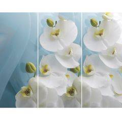 Стол Бостон-3 (Белая Орхидея) 1100/1420*700, опора Брифинг в Дегтярске - degtyarsk.mebel24.online | фото 2
