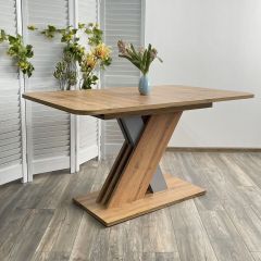 Стол EXEL 140 Дуб Вотан/ Алюминий М-City в Дегтярске - degtyarsk.mebel24.online | фото 3