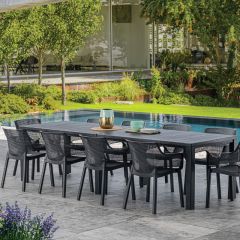 Стол раскладной Джули (Julie Double table 2 configurations) Графит в Дегтярске - degtyarsk.mebel24.online | фото 5