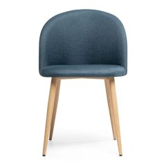 Стул на металлокаркасе Aldo blue / wood в Дегтярске - degtyarsk.mebel24.online | фото 2