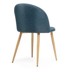 Стул на металлокаркасе Aldo blue / wood в Дегтярске - degtyarsk.mebel24.online | фото 4