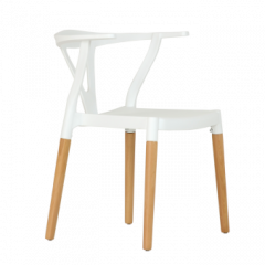 Стул Barneo N-218 Wishbone интерьерный кухонный белый в Дегтярске - degtyarsk.mebel24.online | фото