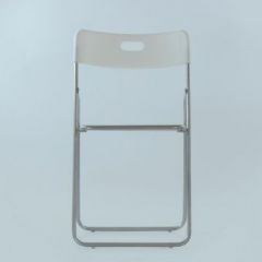 Стул Barneo N-299 Fold металлокаркас белый в Дегтярске - degtyarsk.mebel24.online | фото 3