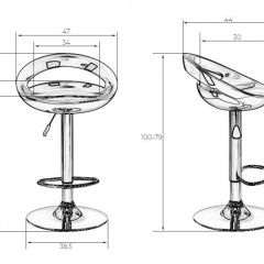 Стул барный DOBRIN DISCO LM-1010 (белый) в Дегтярске - degtyarsk.mebel24.online | фото 2